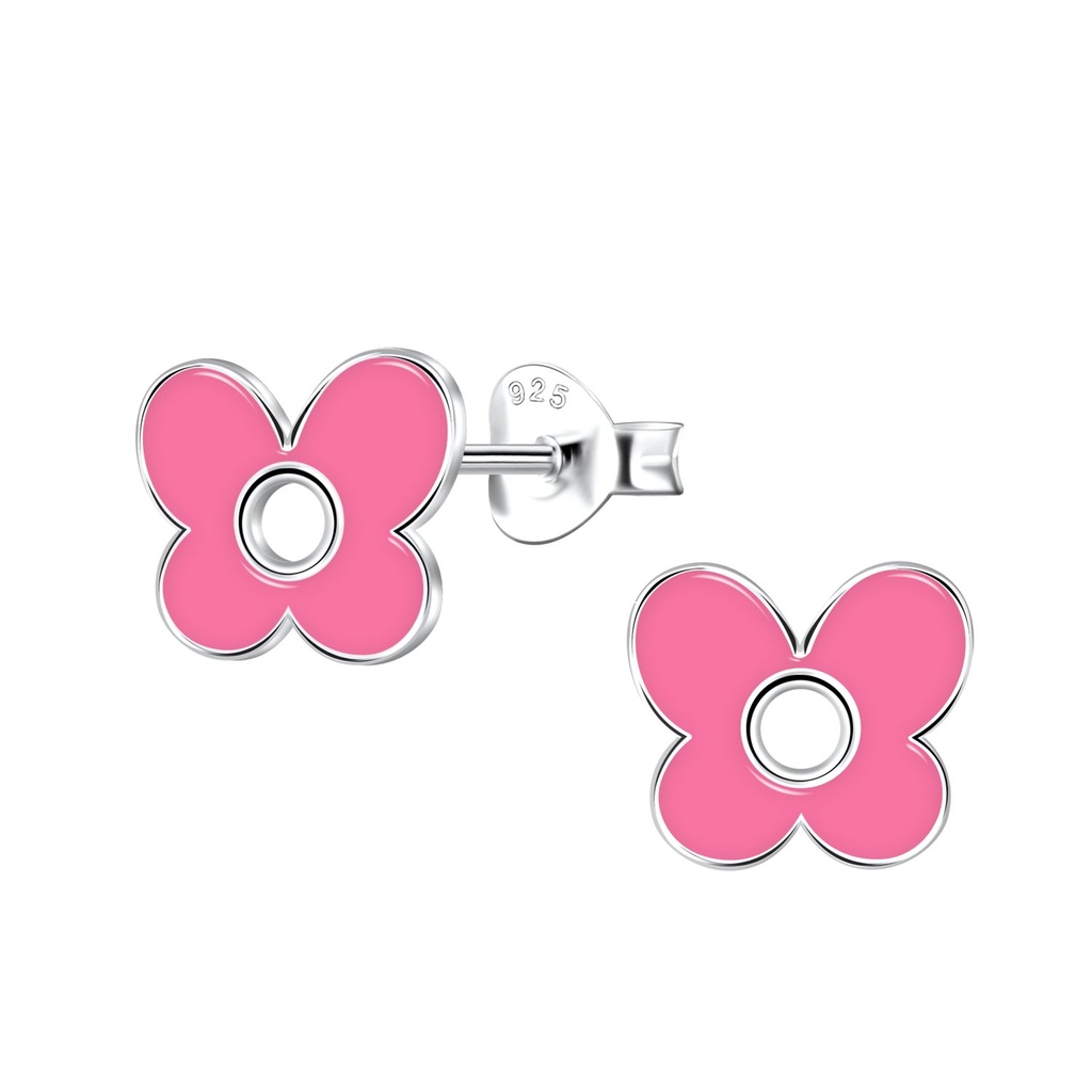 [10033787] Puces d'oreilles papillon en argent