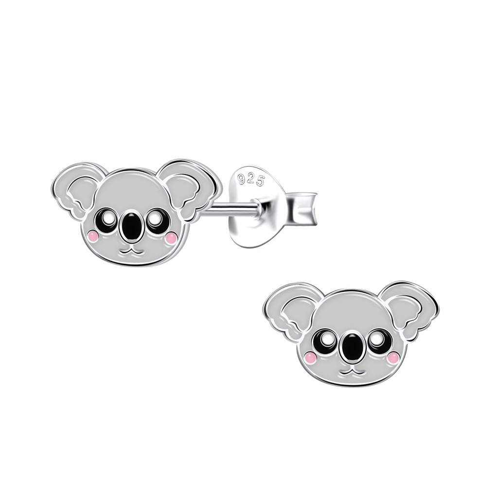 Puces d'oreilles koala en argent