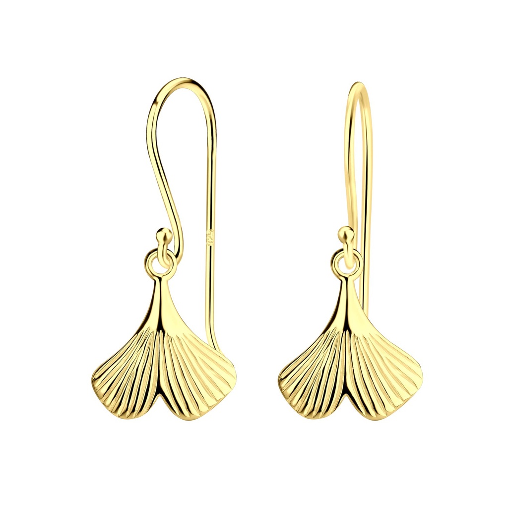 [10033385] Silver Ginkgo Leaf Pendant