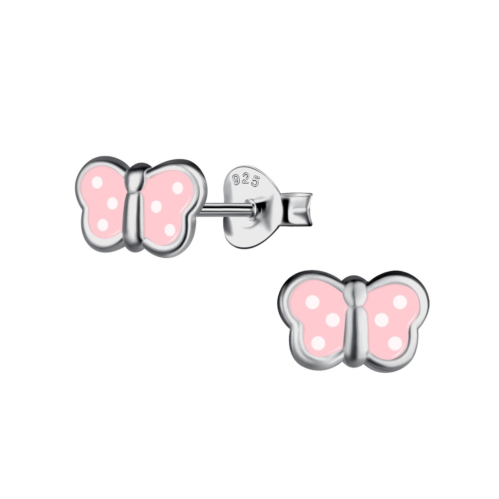 Silver Butterfly Stud Earrings