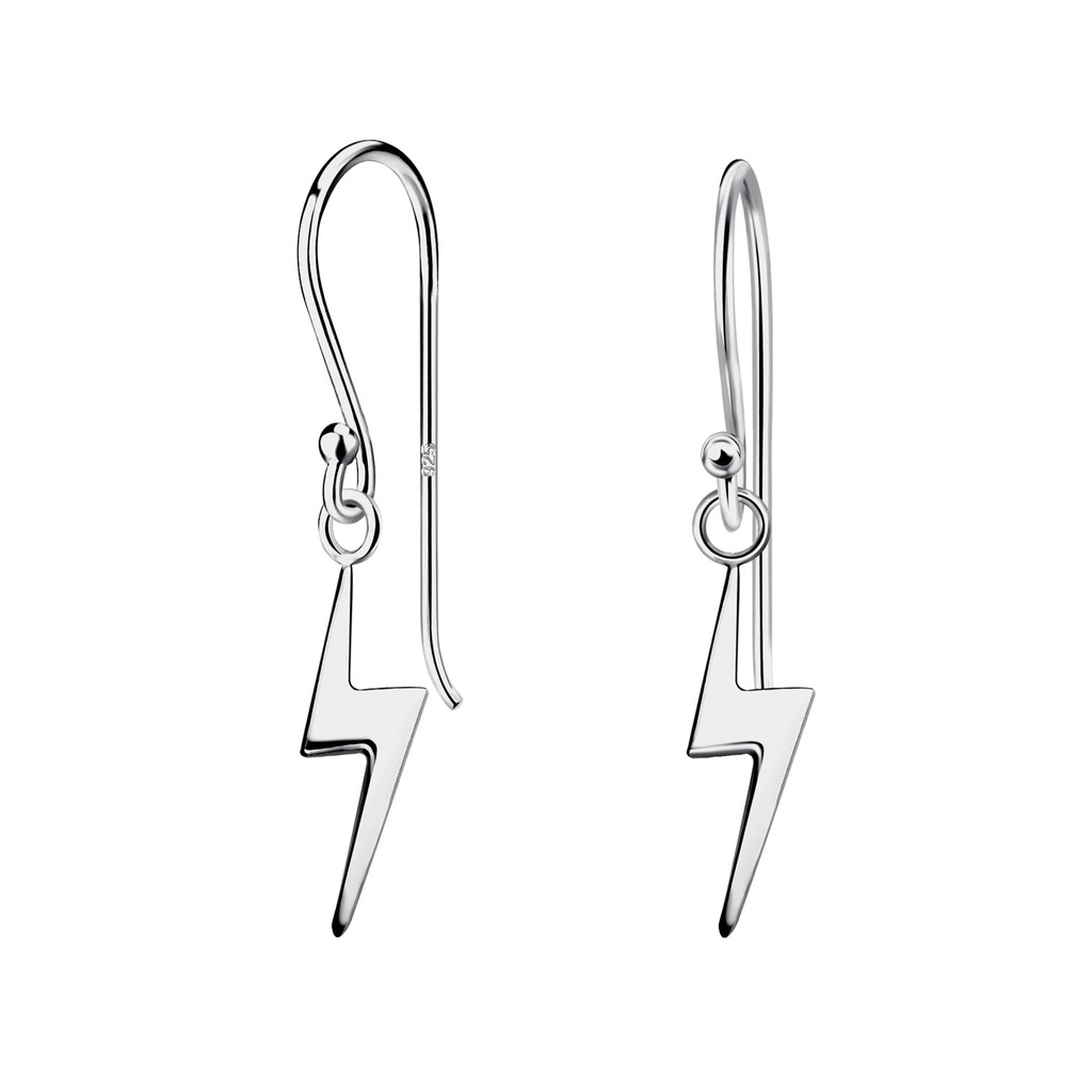 [10035175] Boucles d'oreilles éclair en argent