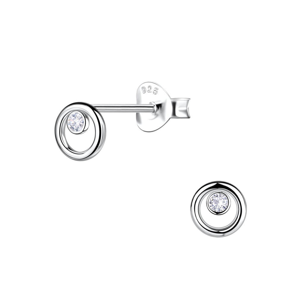 [10034405] Puces d'oreilles cercle en argent