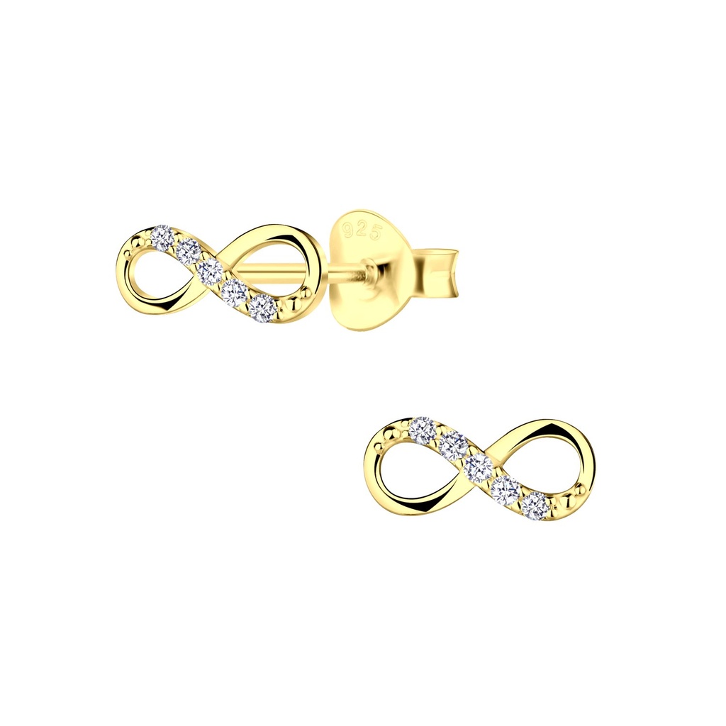 Puces d'oreilles infini en argent