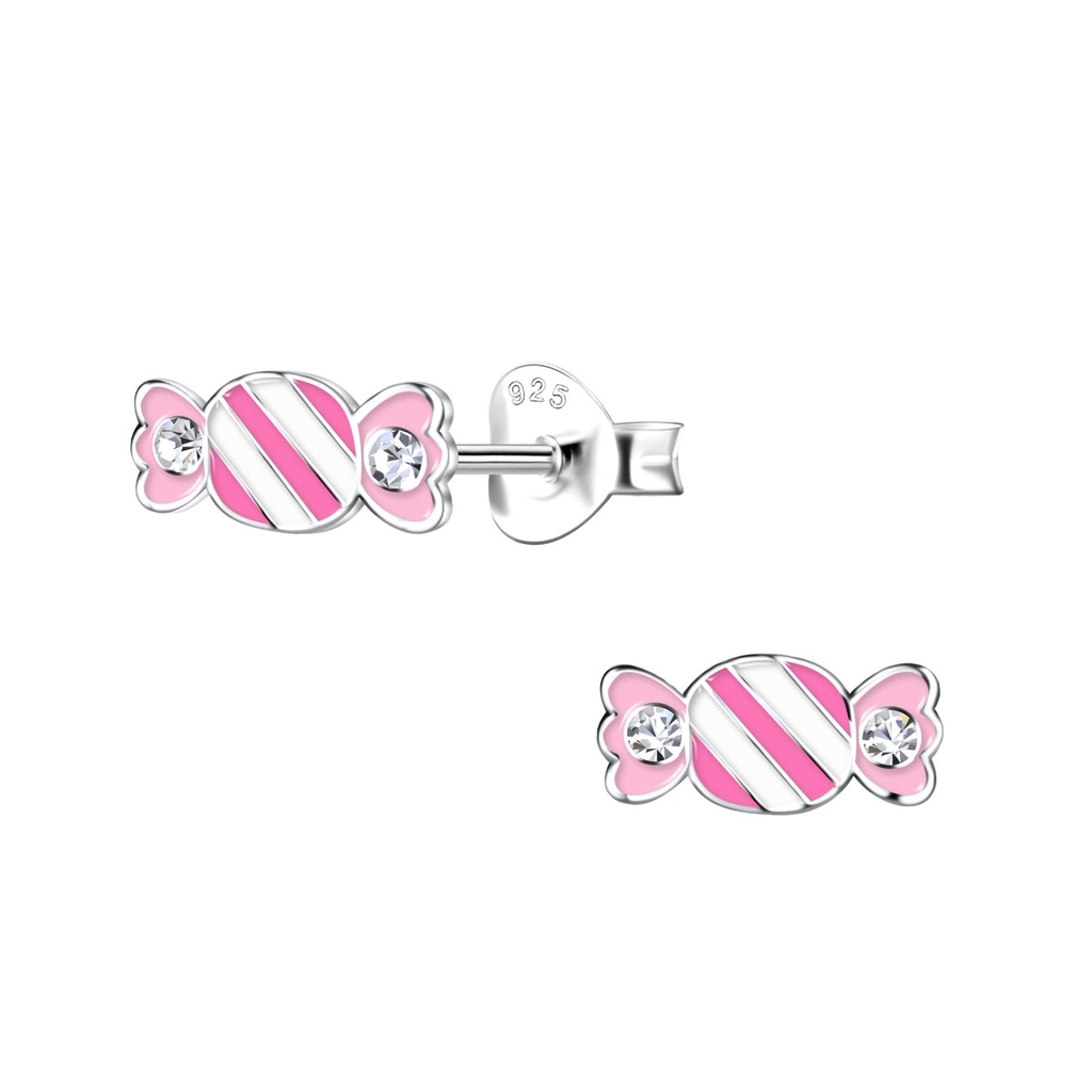 Silver Candy Stud Earrings