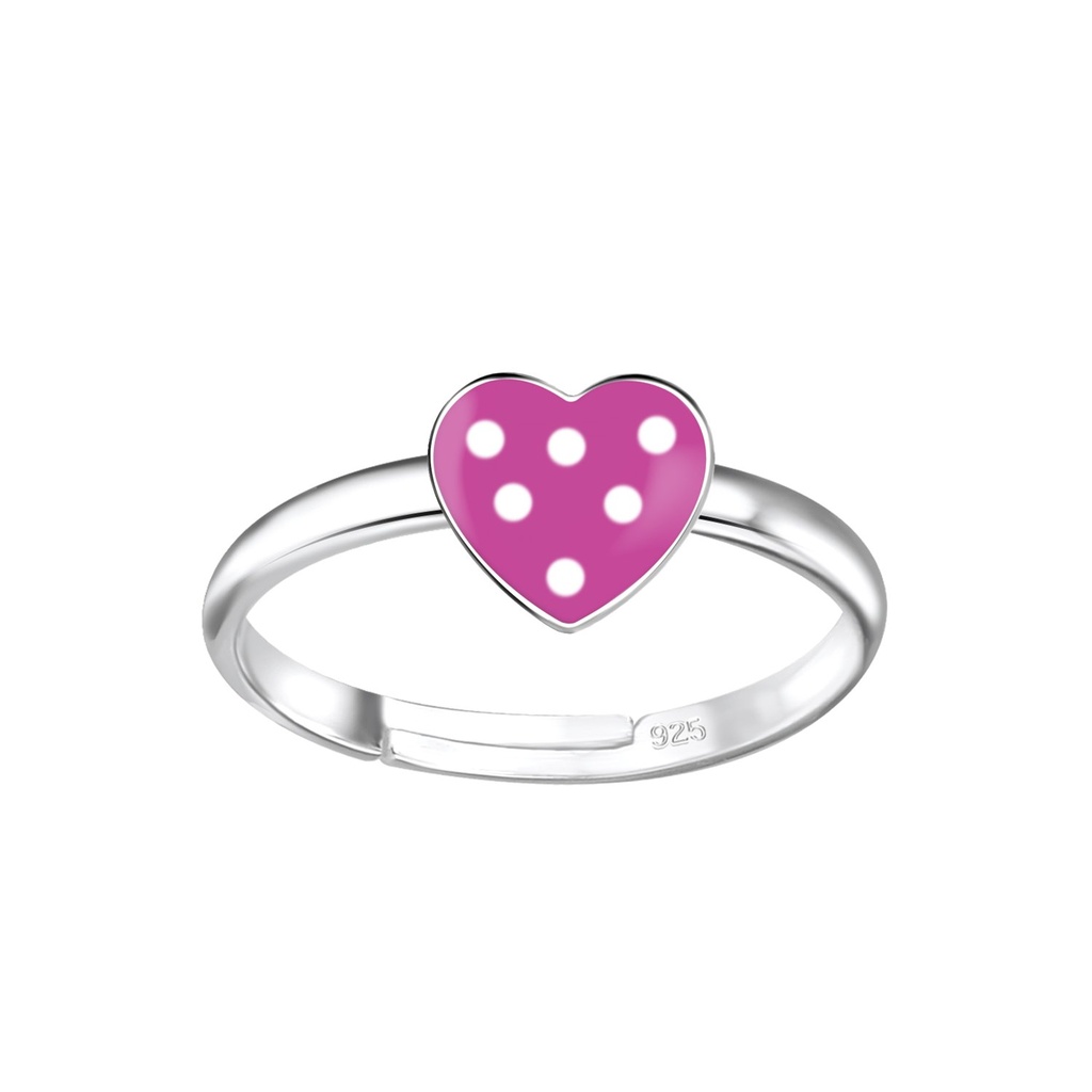Silver Heart Adjustable Ring