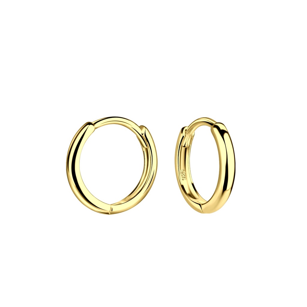 [10035143] Créoles huggie en argent 11 mm