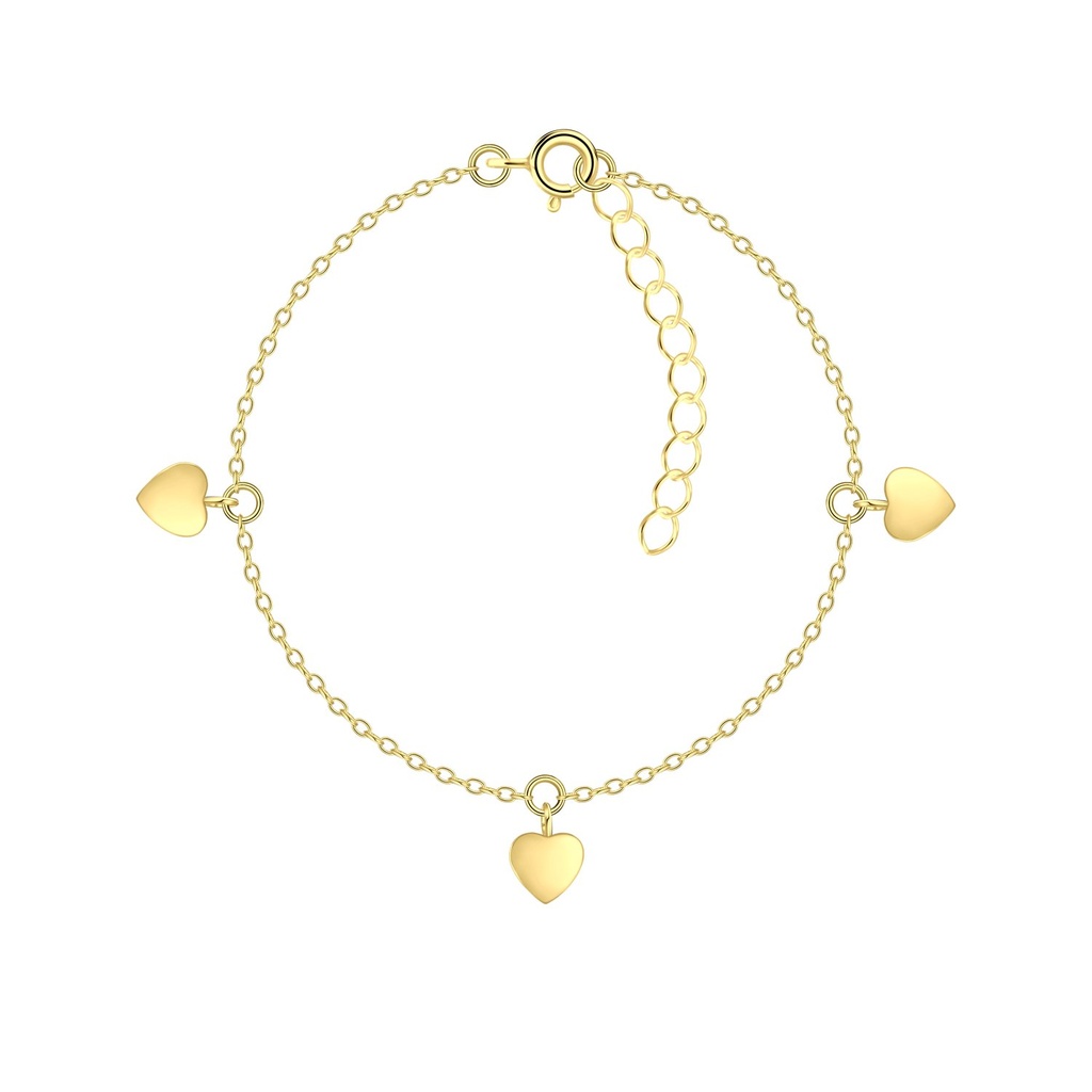 [10033910] Bracelet cœur en argent
