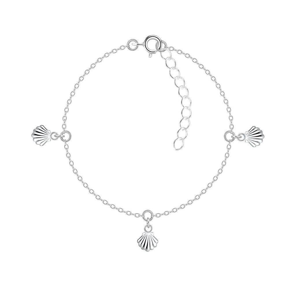 Bracelet coquillage en argent