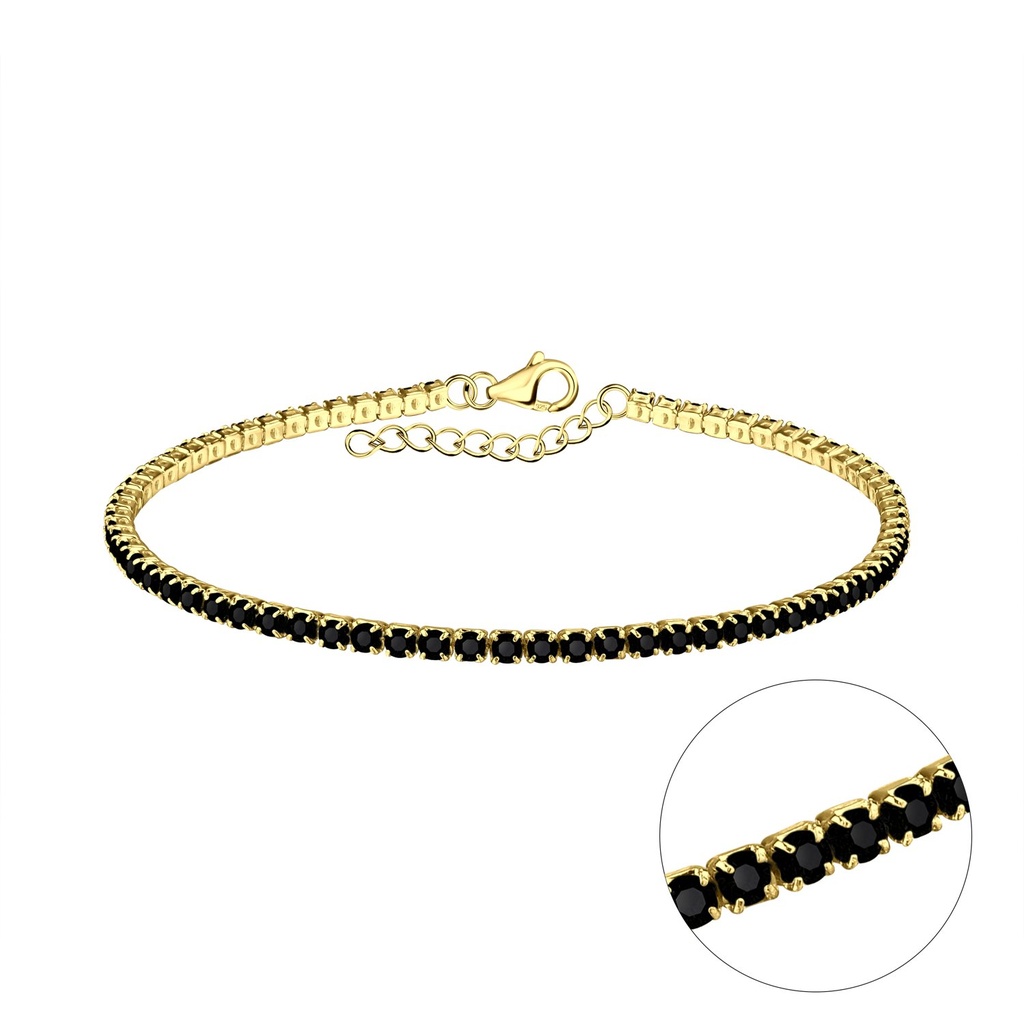19cm Silver Tennis Bracelet