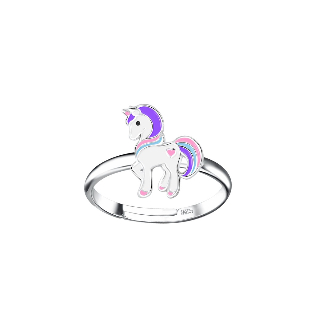 [10033896] Silver Unicorn Adjustable Ring
