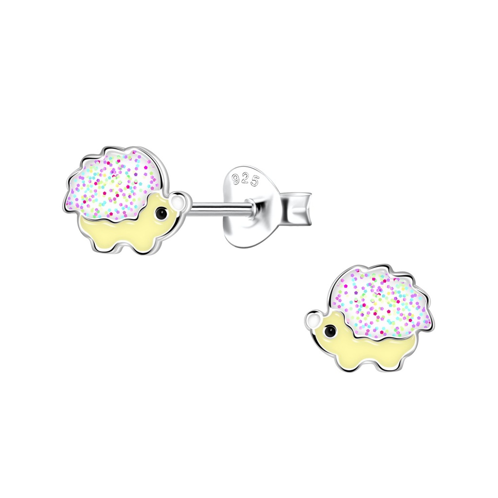 Silver Hedgehog Stud Earrings