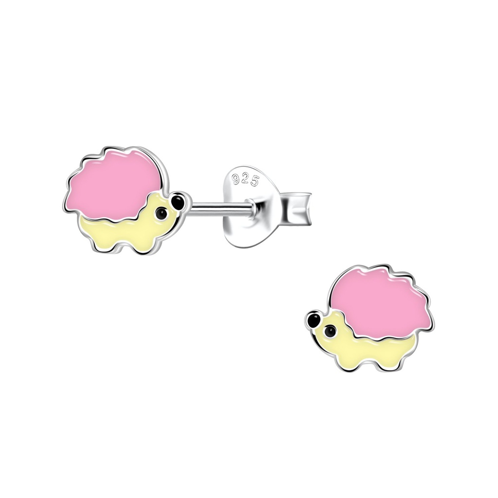 Silver Hedgehog Stud Earrings