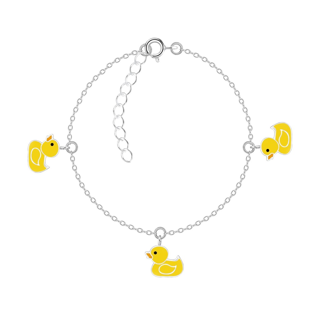Bracelet canard en argent