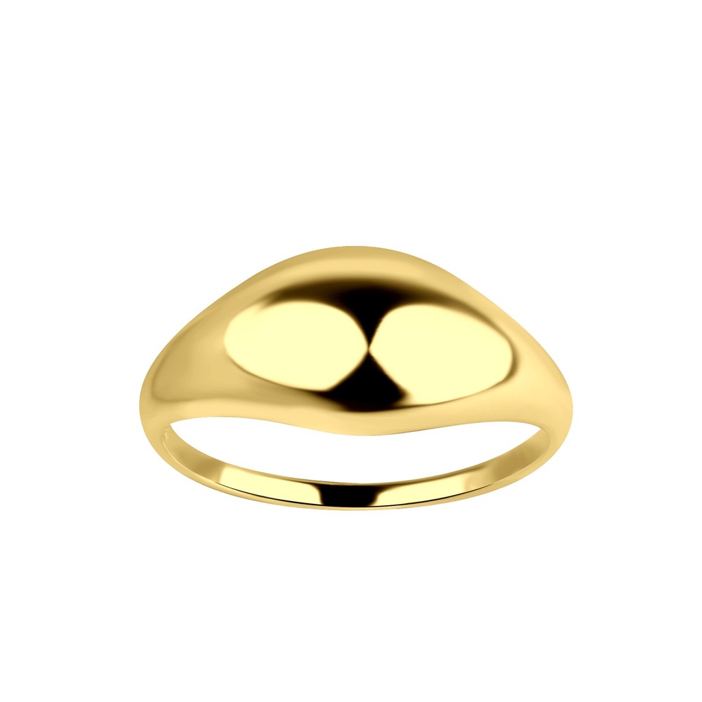 [10033405] Bague courbée en argent (EU 49 / US 5)