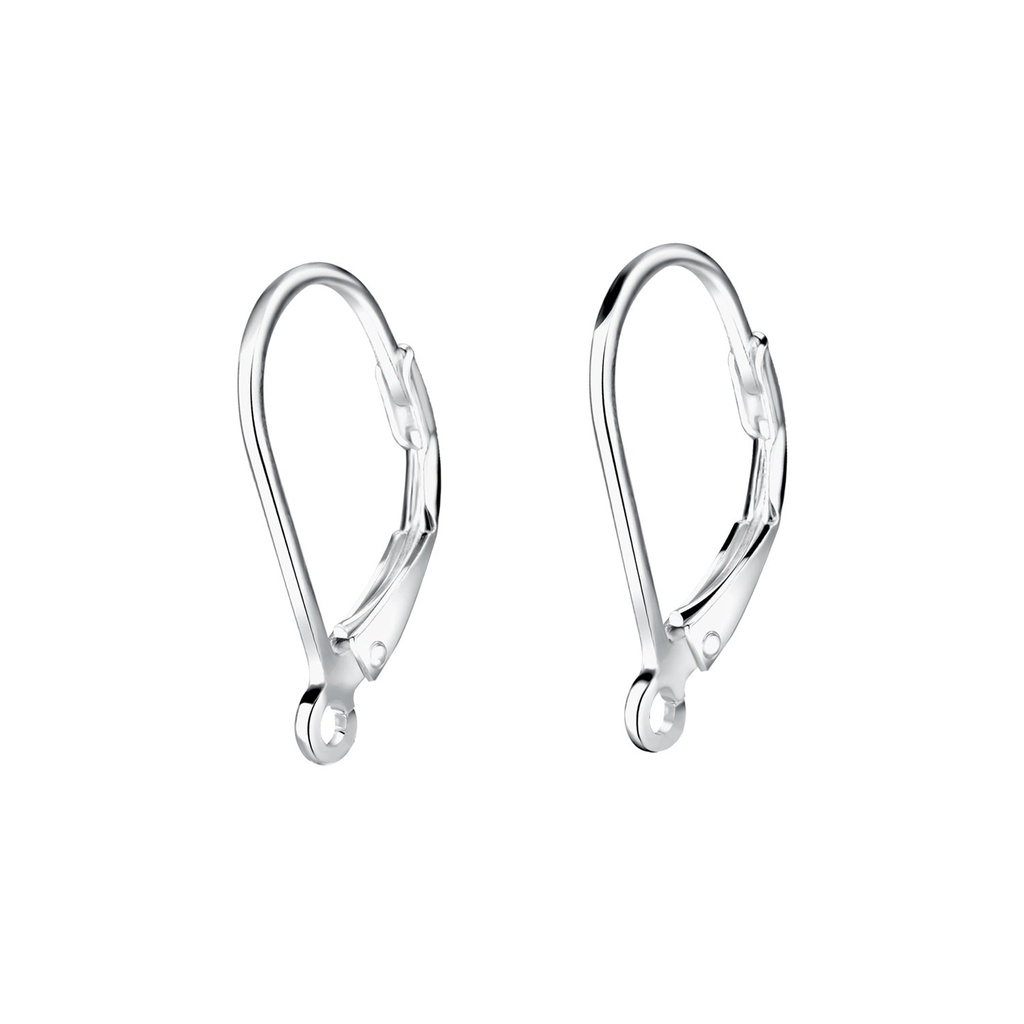 [10032541] Dormeuses à levier en argent, lot de 5