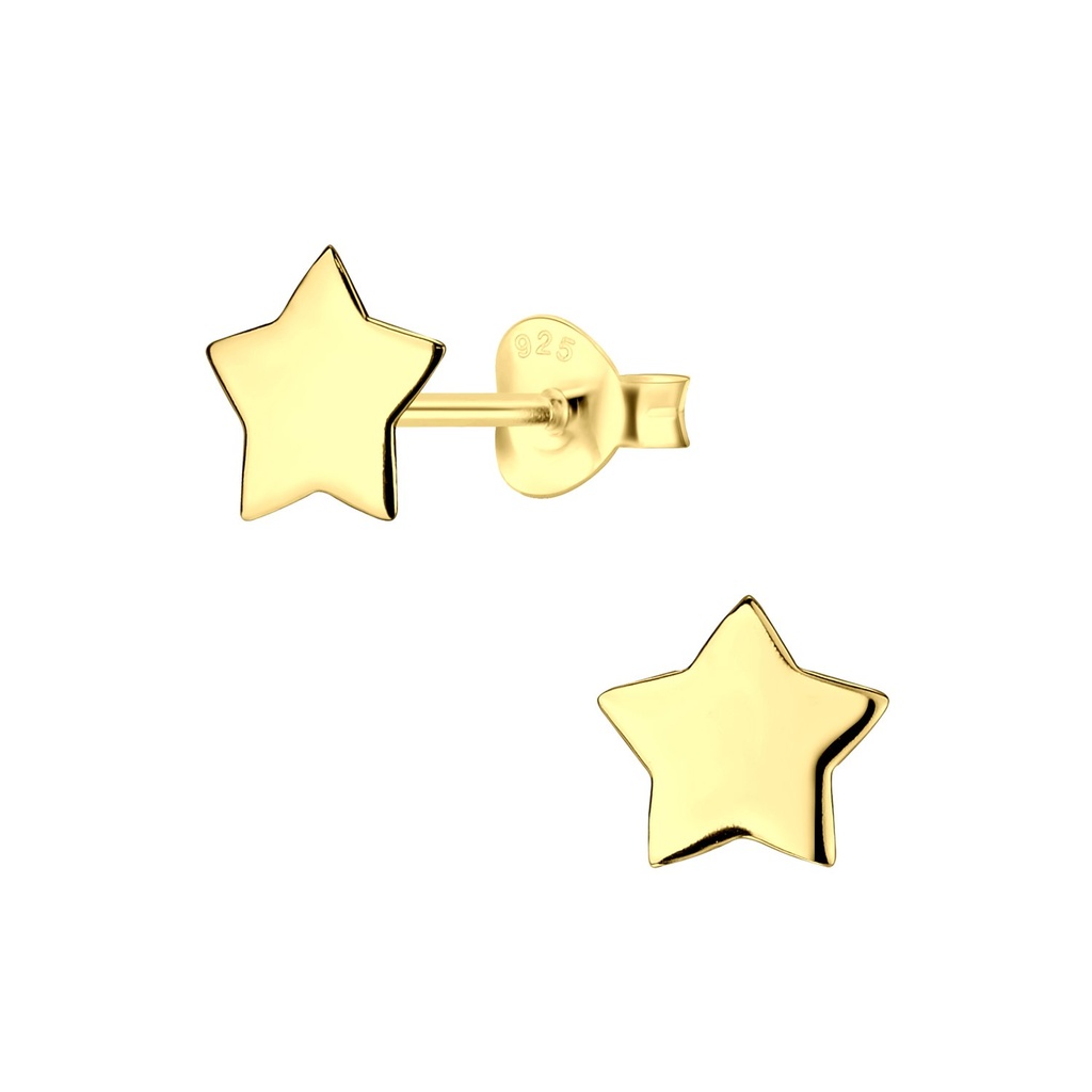 Puces d'oreilles étoile en argent