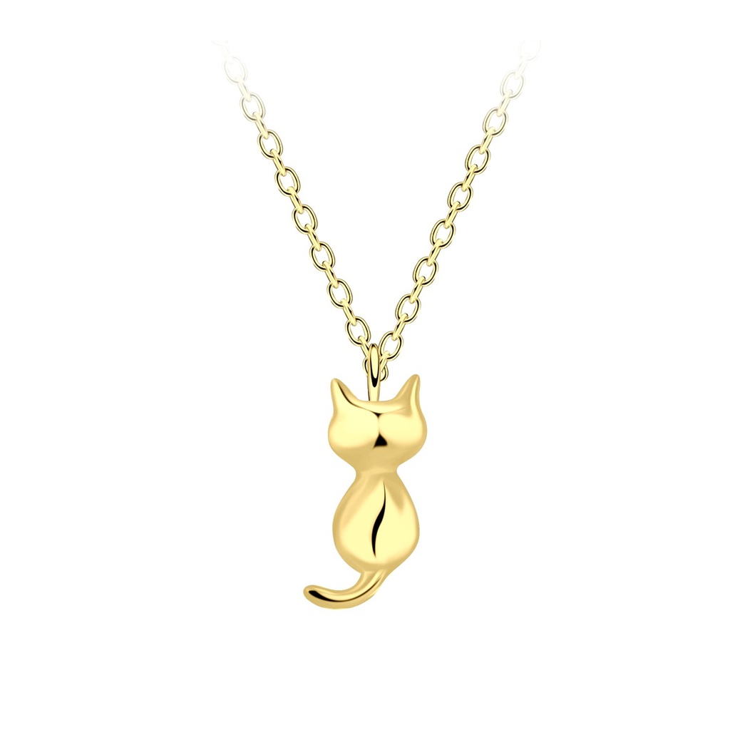 Collier chat en argent