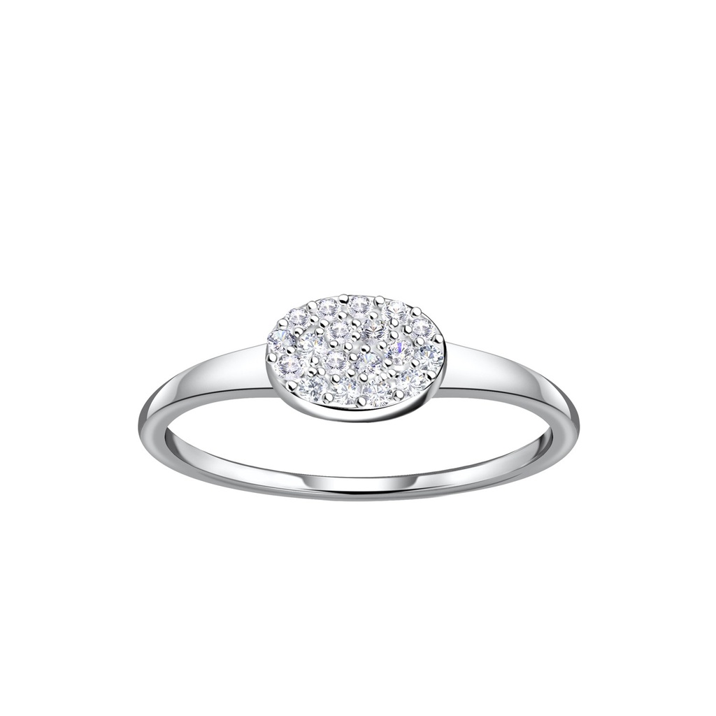 Bague ovale en argent