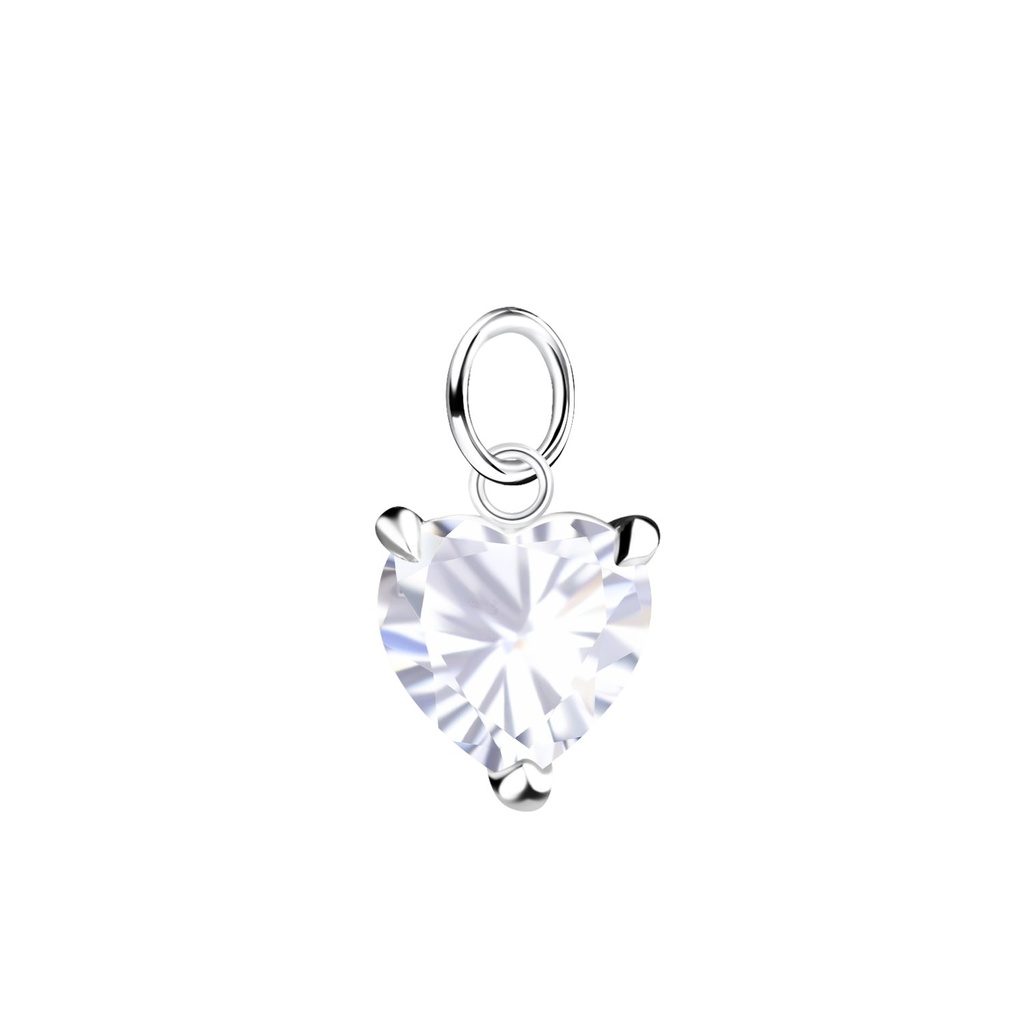 [10032776] Pendentif cœur en argent