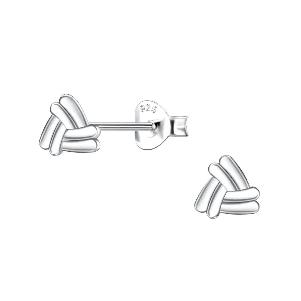 Puces d'oreilles triangle en argent