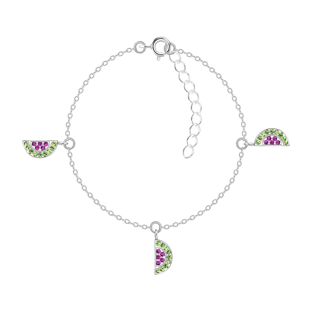 Bracelet pastèque en argent