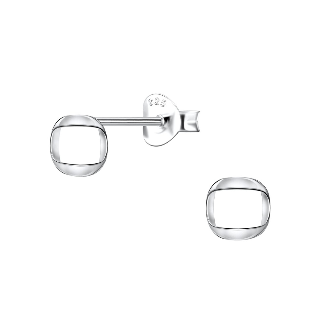 [10033305] Puces d'oreilles géométriques en argent
