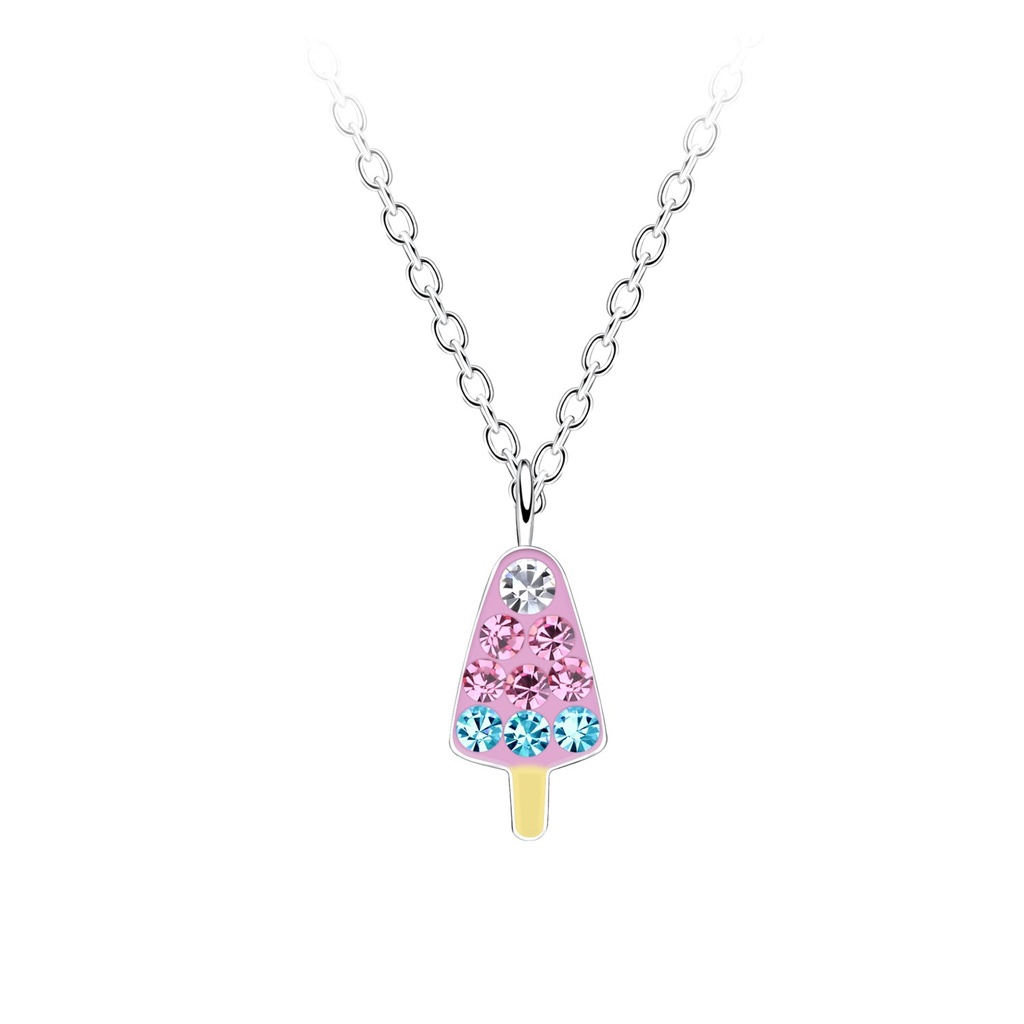 Silver Ice Cream Necklace
