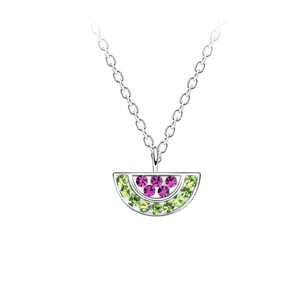 Silver Watermelon Necklace
