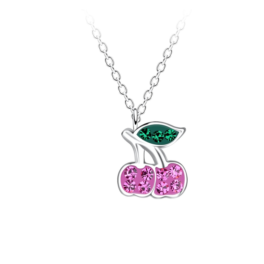 [10030901] Silver Cherry Necklace