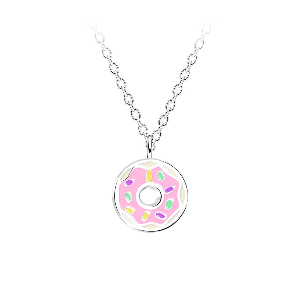 Collier donut en argent
