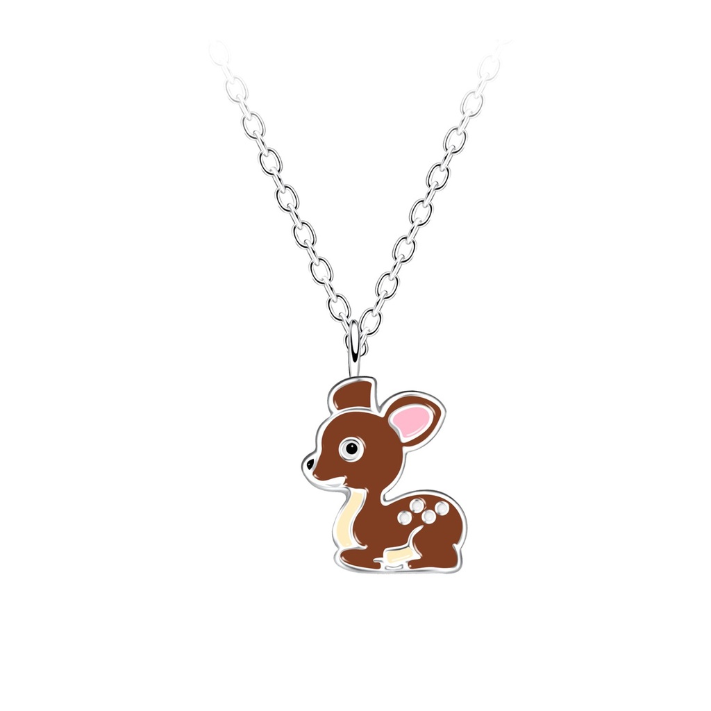 Silver Deer Necklace