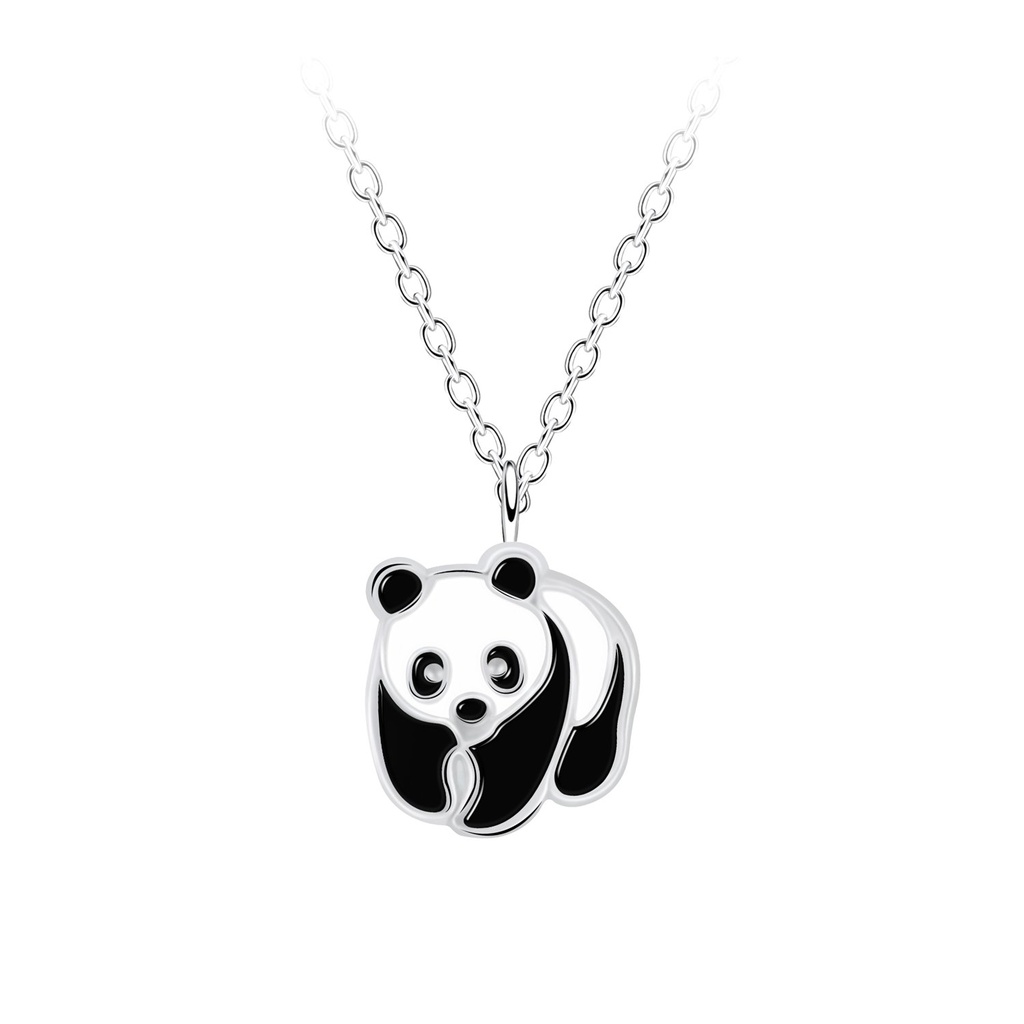 Silver Panda Necklace