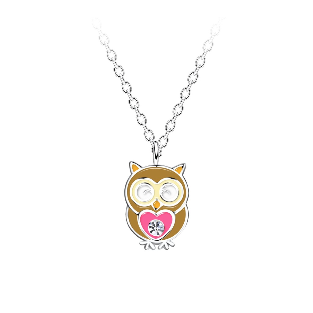 Collier hibou en argent