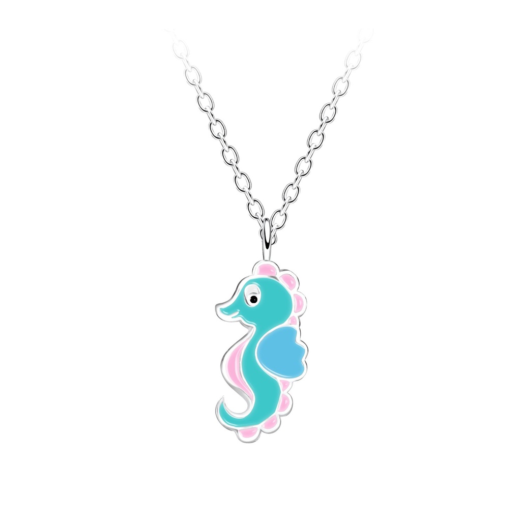 Collier hippocampe en argent