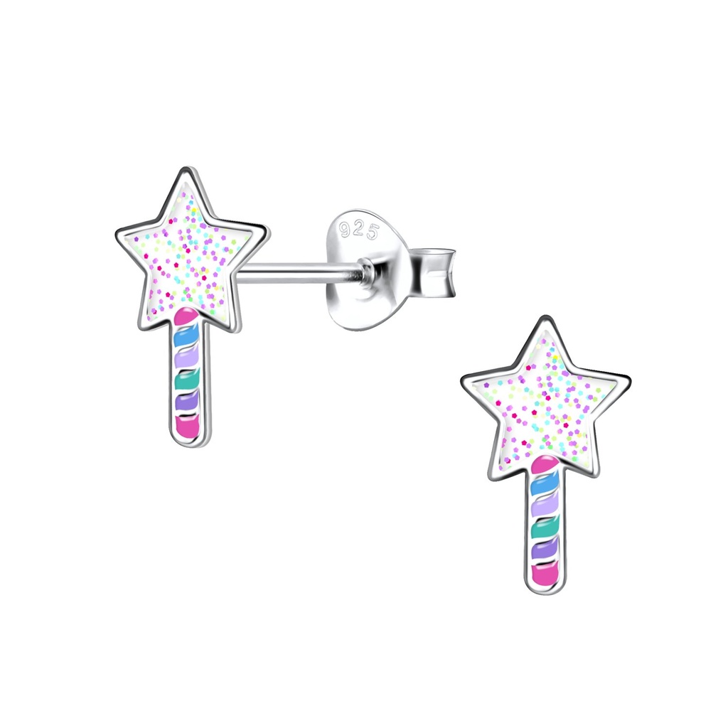 Puces d'oreilles étoile en argent