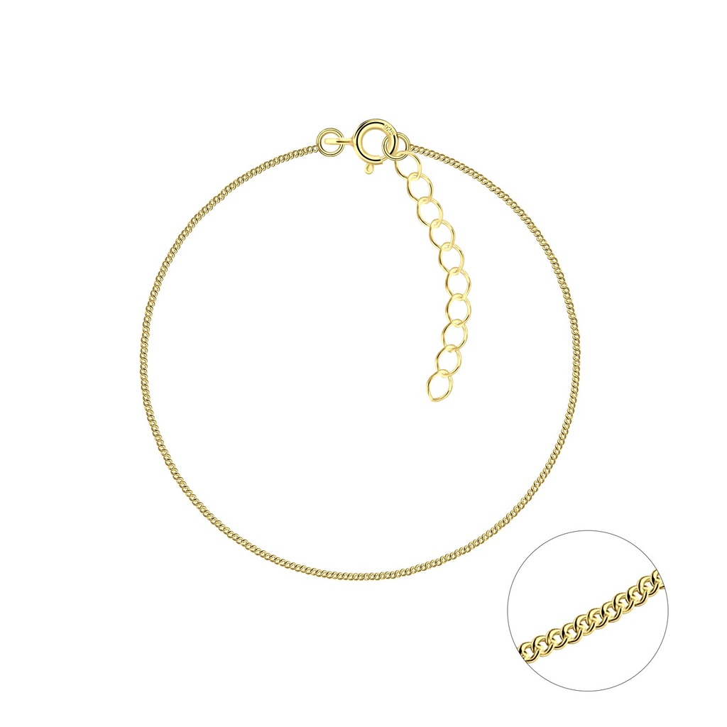 Bracelet chaîne gourmette en argent 18 cm