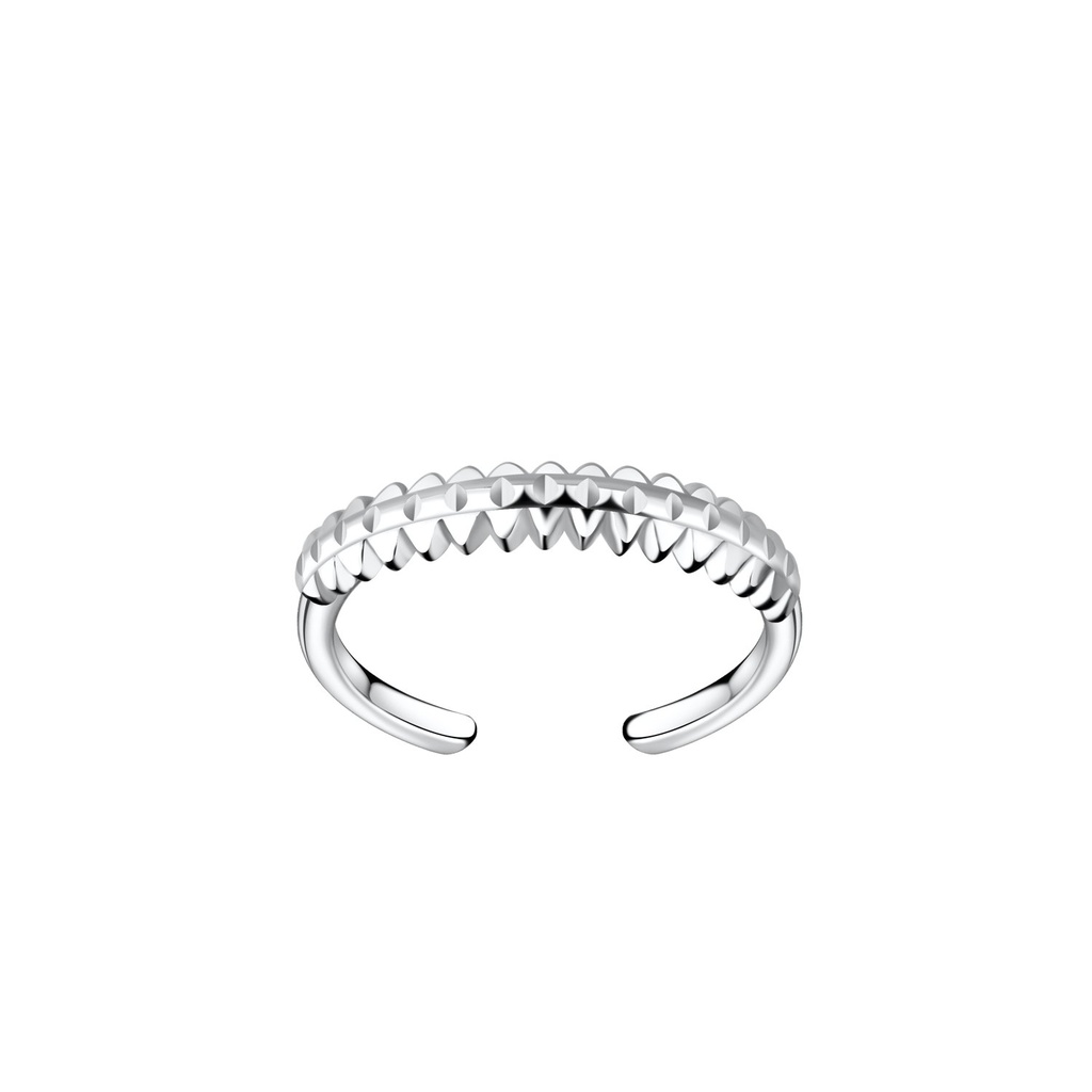 [10033239] Bague d'orteil à motifs en argent