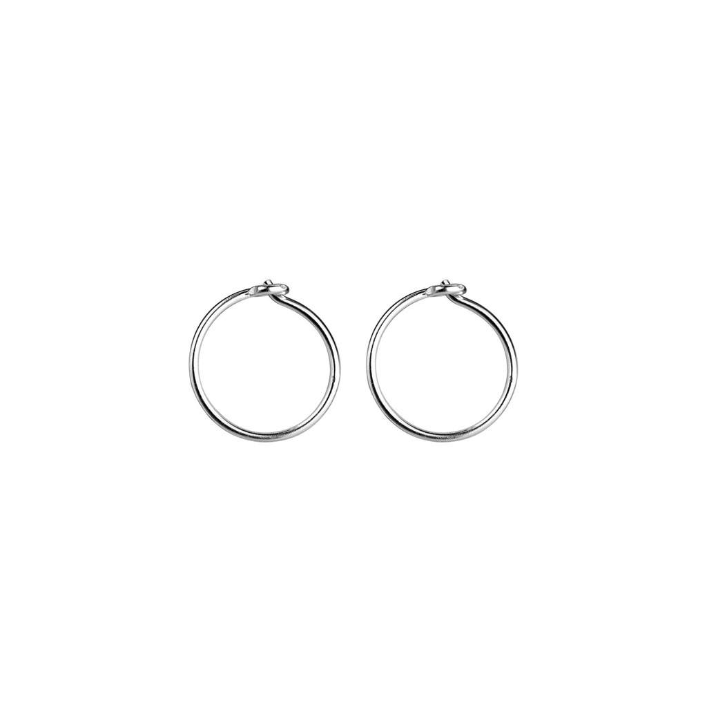 Créoles fil en argent 11 mm, lot de 5 paires