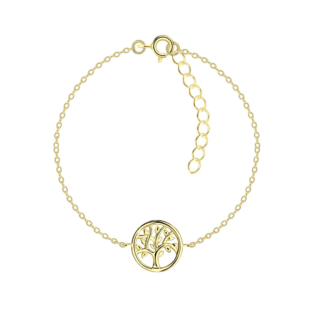 [10032472] Silver Tree Of Life Bracelet