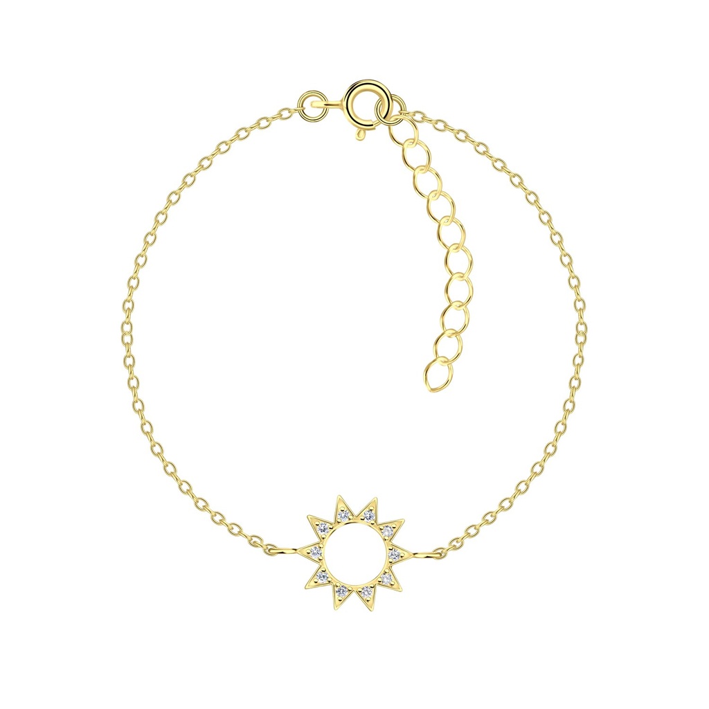 [10032477] Silver Sun Bracelet