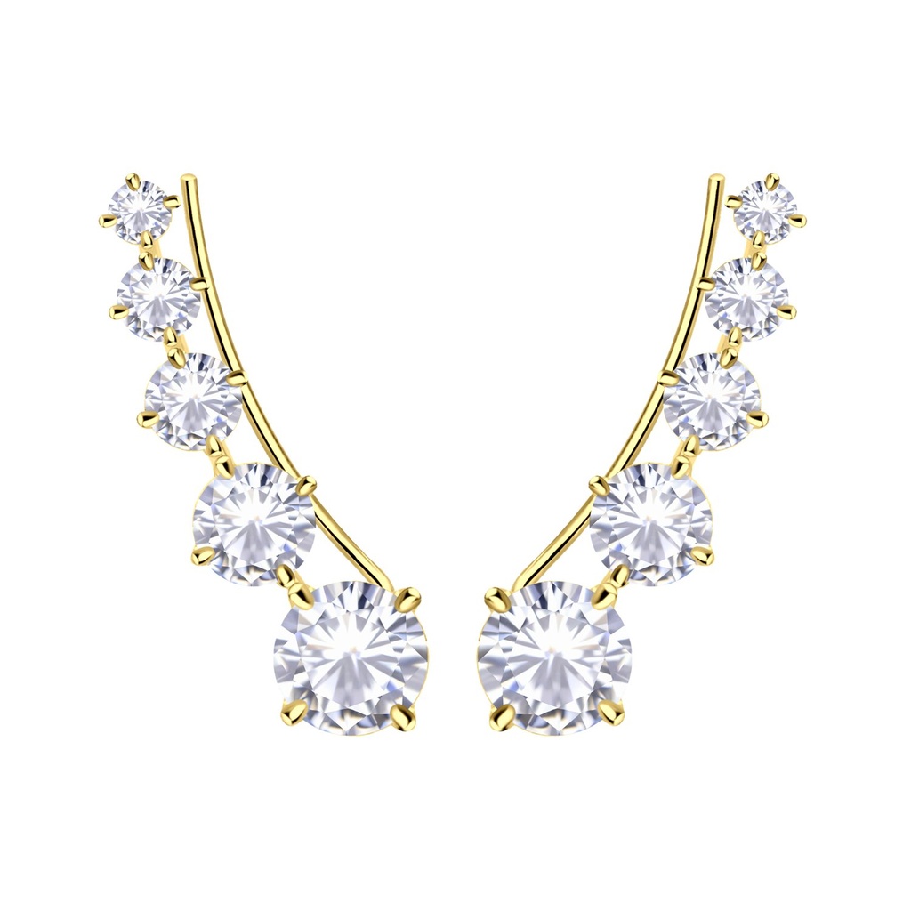 [10031743] Grimpeurs d'oreille en argent zircon