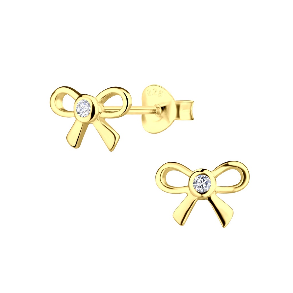 Puces d'oreilles nœud en argent