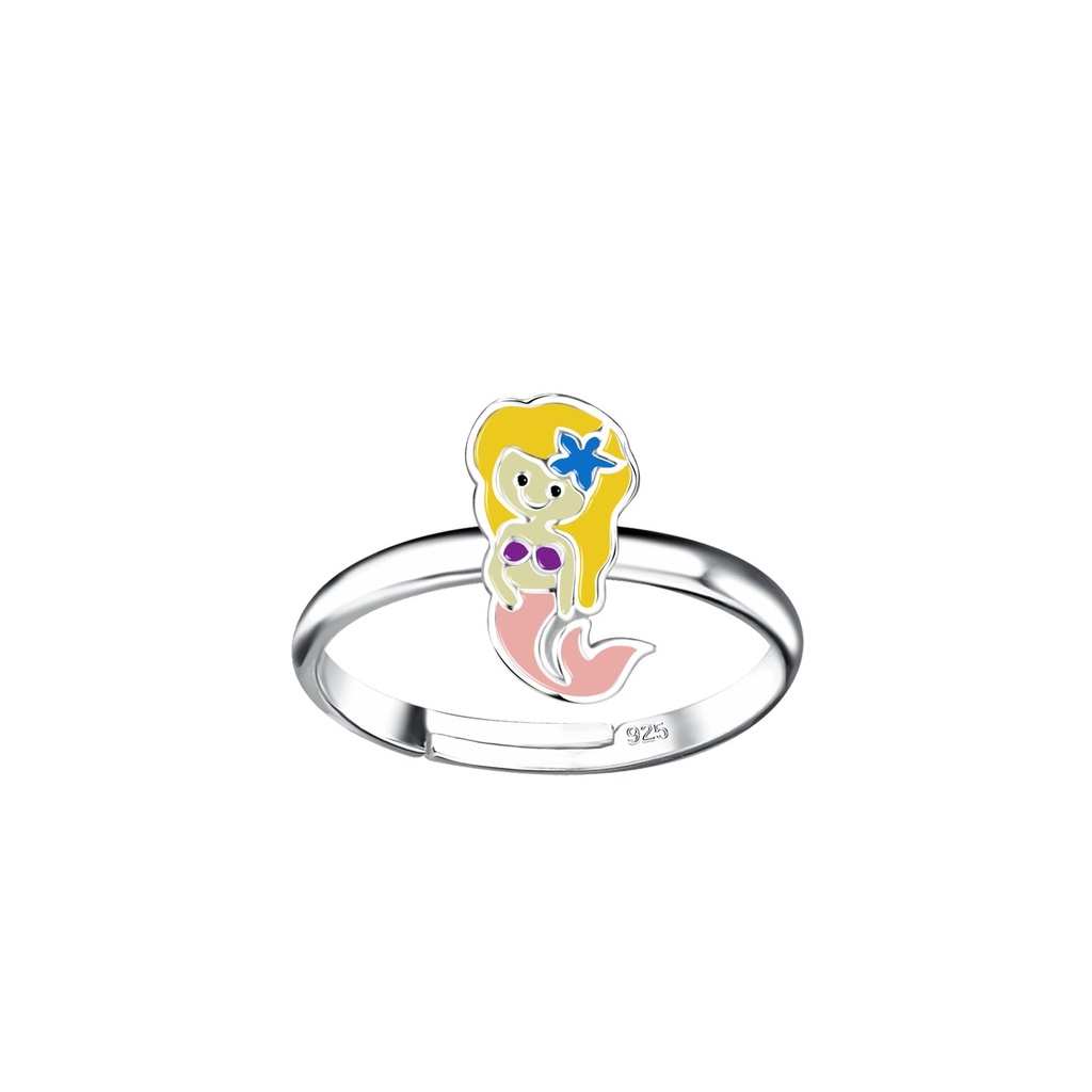 [10031799] Silver Mermaid Adjustable Ring
