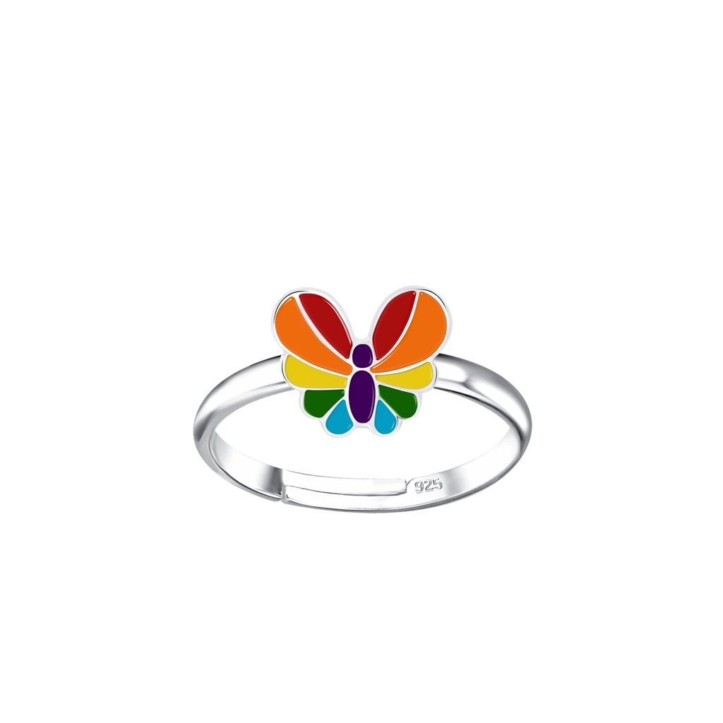 [10031795] Bague réglable papillon en argent