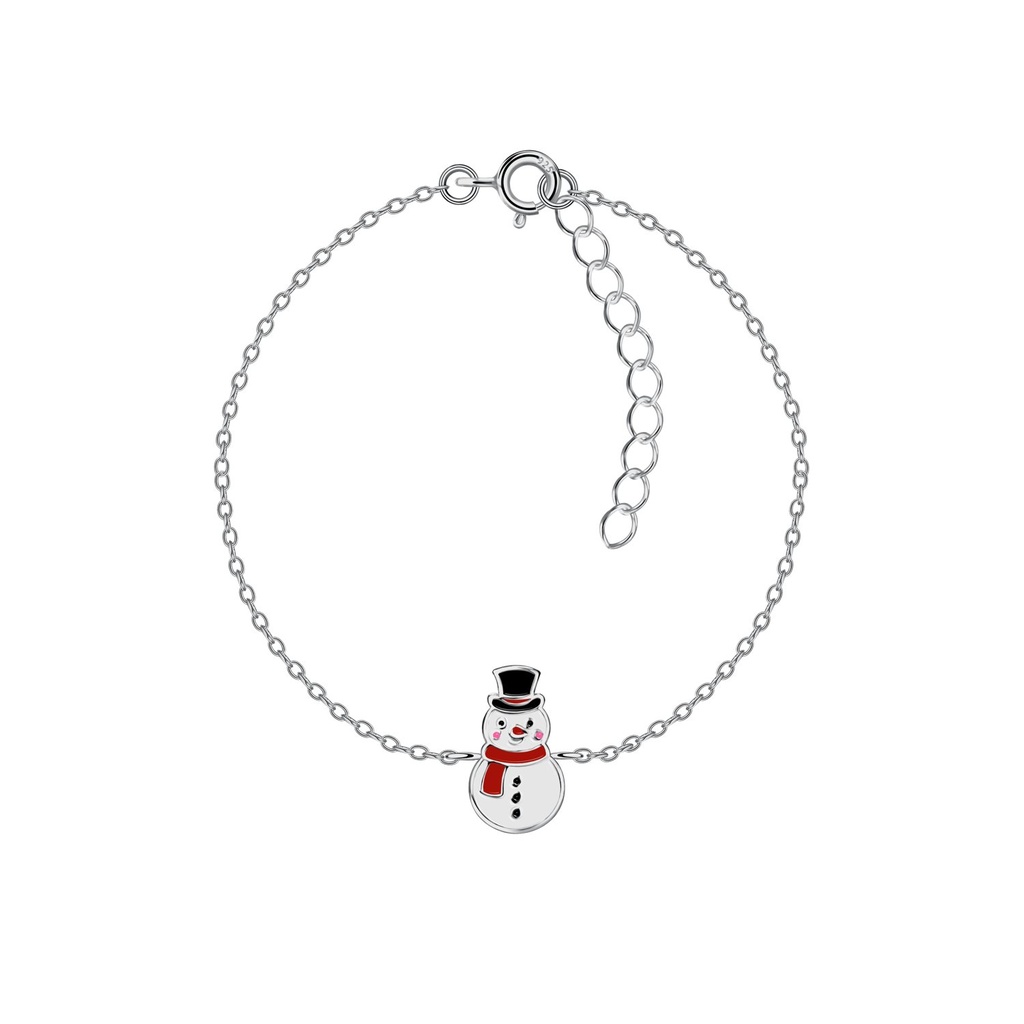 Silver Snowman Bracelet
