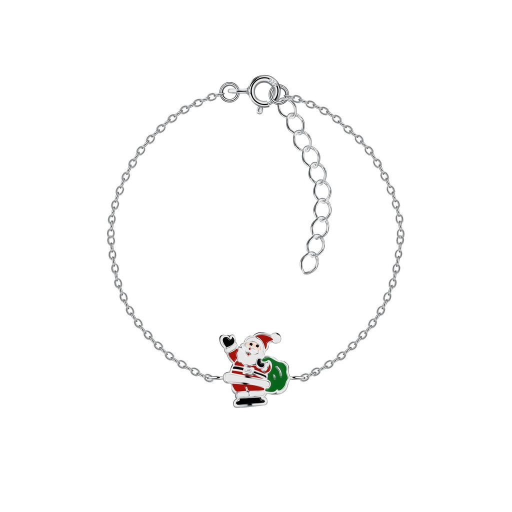 Bracelet père Noël en argent