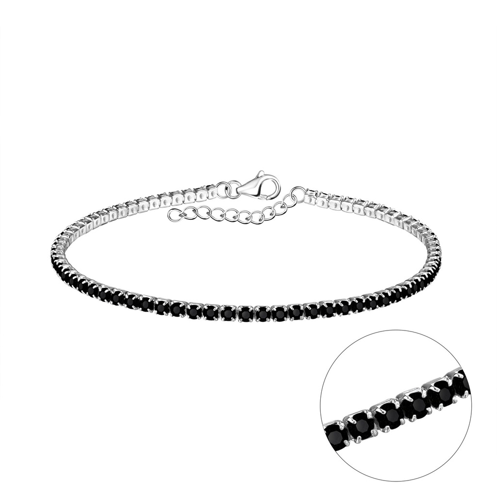 Bracelet tennis en argent 19 cm