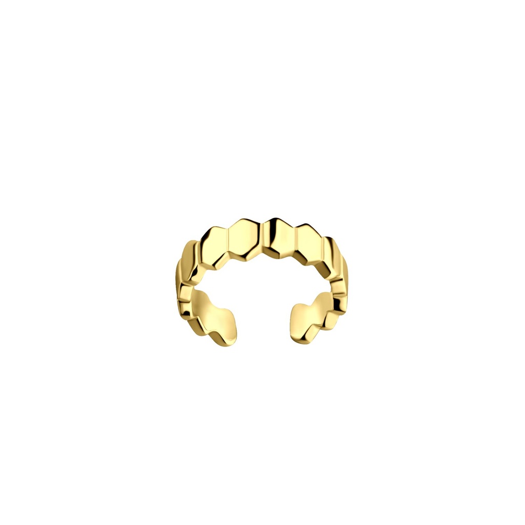 [10031494] Silver Patterned Ear Cuff