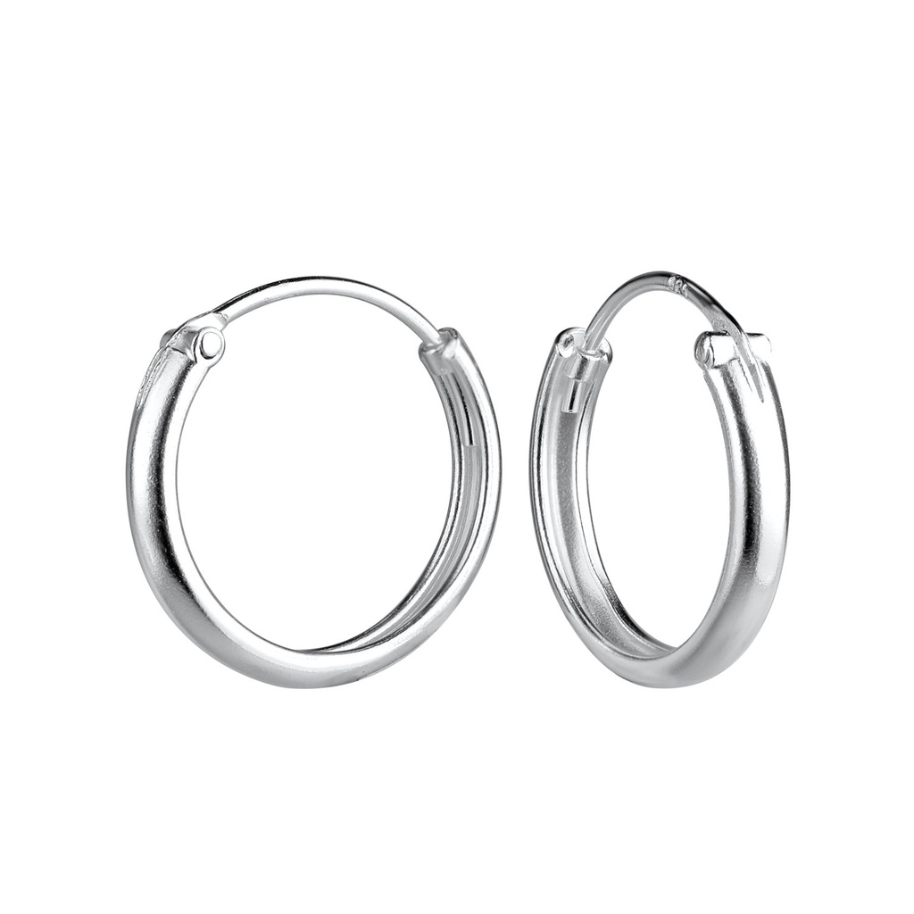 [10033069] Créoles en argent 14 mm