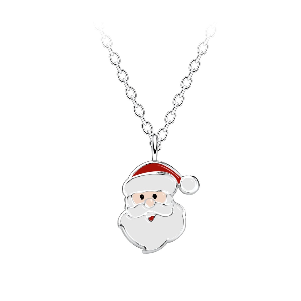 Silver Santa Claus Necklace